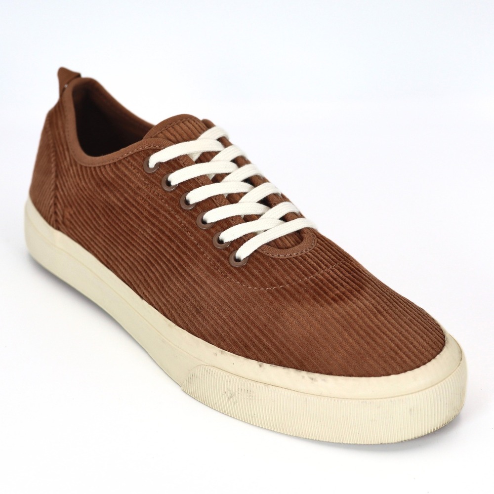 Everlane Corduroy Sneaker Mens 8.5 Forever Brown Low Top Lace Up Casual Everyday